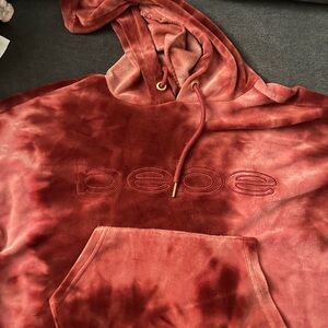 Bebe Sweatshirt Tie-Dye Suede.